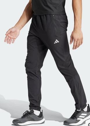 Чоловічі спортивні штани adidas own the run , спортивные брюки адидас, чорні спортивні брюки адідас