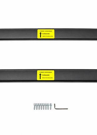 Багажник (поперечины) на интегрированные рейлинги oem (2 шт.) черный для jeep compass 2016- гг