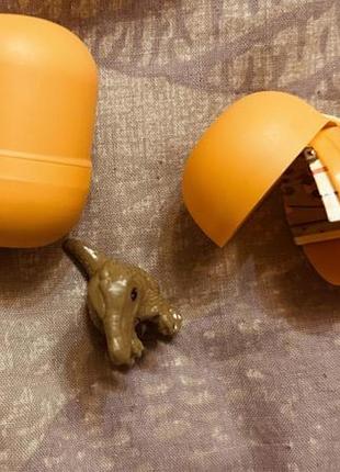 🦖 іграшка kinder surprise динозавр (t-rex) + капсула 🦖