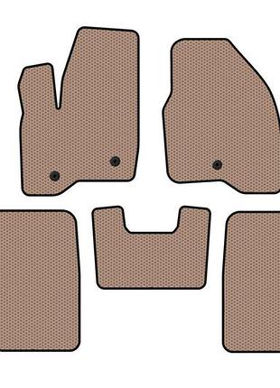 Резиновые коврики carsuit (2 ряда, 2011-2015, бежевые) для ford explorer