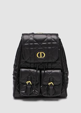 💎 dior medium caro backpack black macrocannage lambskin