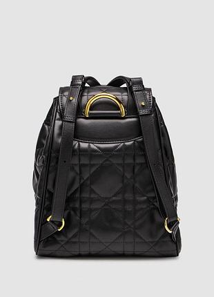 💎 dior medium caro backpack black macrocannage lambskin 2