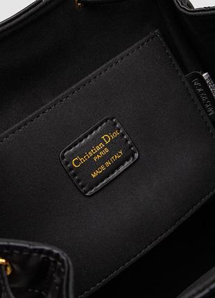 💎 dior medium caro backpack black macrocannage lambskin 3