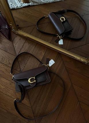 Coach tabby shoulder bag 26 in signature canvas brown 26 x 14 x 7