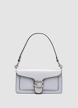 💎 coach tabby shoulder bag 26 in polished pebble leather blue/silver