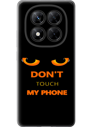 Чехол на xiaomi redmi note 14 pro+ 5g don't touch the phone из силикона fch_0156812