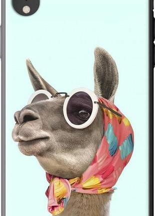 Чехол на iphone xr модная лама из пластика fch_0162138