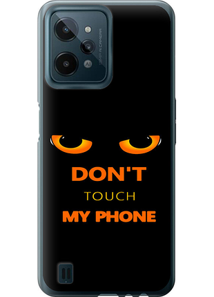 Чехол на realme c31 don't touch the phone из силикона fch_0156755