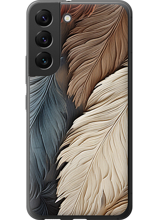 Чехол на samsung galaxy s22 листья в стиле бохо из силикона fch_0003966