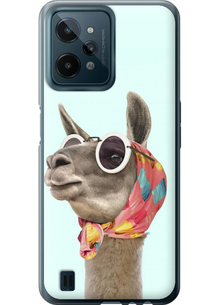 Чехол на realme c31 модная лама из силикона fch_0162044