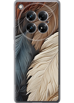 Чехол на infinix zero 40 5g листья в стиле бохо из силикона fch_0175493