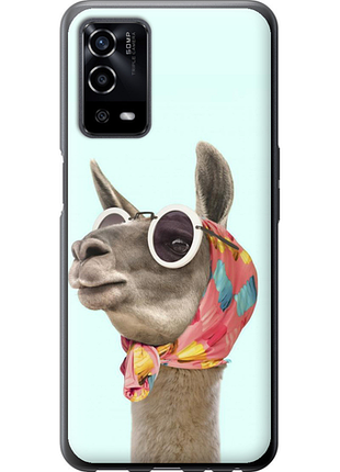 Чехол на oppo a55 модная лама из силикона fch_0162091