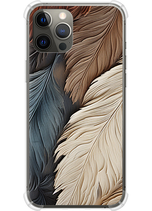 Чехол на iphone 12 pro max листья в стиле бохо из силикона fch_0175478
