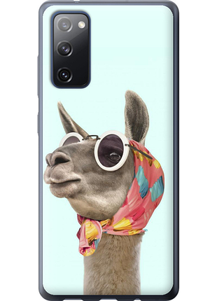 Чехол на samsung galaxy s20 fe g780f модная лама из силикона fch_0077004