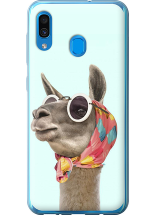 Чехол на samsung galaxy a30 2019 a305f модная лама из пластика fch_0076997
