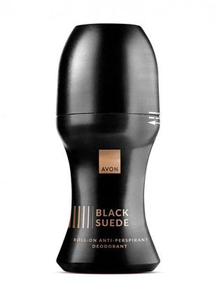 Avon дезодорант-антиперспірант з кульковим аплікатором black suede, 50 мл