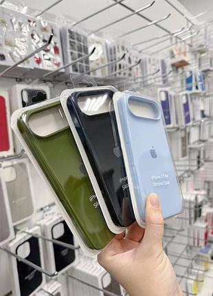 Чехол силиконовый для iphone 17 pro противоударный cornflower аксессуар для защиты телефона 3