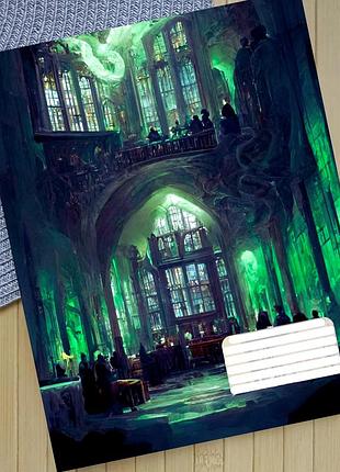 Зошит гаррі поттер слізерін harry potter slytherin лінія 18 аркушів (30952)