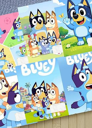 Набор тетрадей блуи bluey на скобе 18 листов линия (33967)