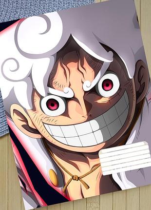 Тетрадь ван пис one piece на скобе 12 листов косая линия (35361)