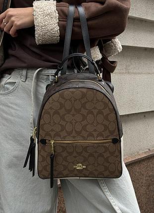 Coach jordyn backpak in signature canvas brown