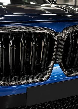 Ніздрі m-look (2018-2022, карбон) для bmw x6 g06 рр