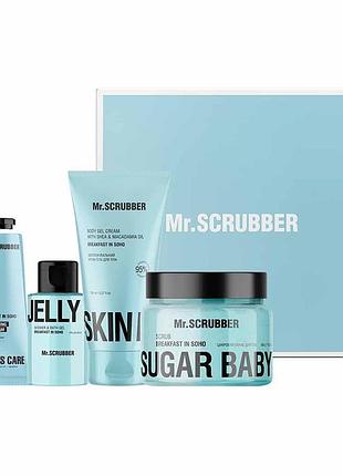 Подарочный набор косметики mr. scrubber care from soho по уходу за лицом и телом для женщин
