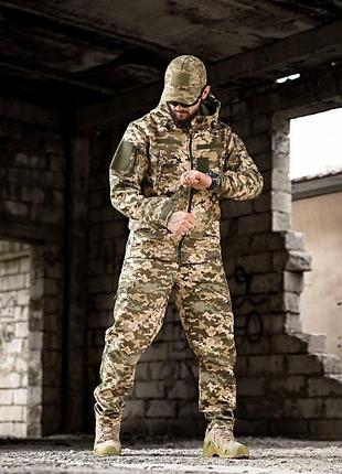 Демисезонный тактический костюм на флисе omega пиксельнп4881(38 - 02) гг военный зимний костюм