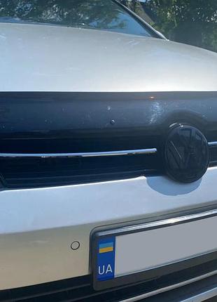 Накладки на решітку (на верх, нерж) для volkswagen golf 7/e-golf 2012-2020 рр