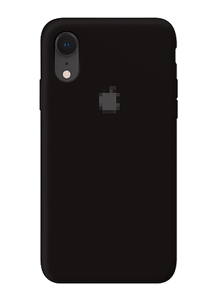 Чохол silicone case для iphone xr чорний захисний аксесуар для надійного захисту пристрою