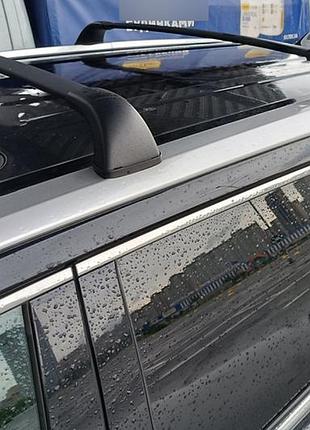 Багажник (поперечины) на интегрированные рейлинги oem (2 шт.) черный для toyota highlander 2013-2019 гг