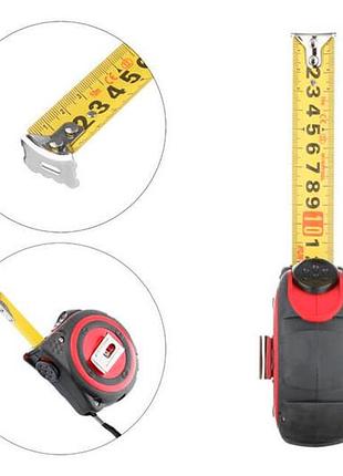 Рулетка intertool 10 м x 25 мм storm (mt-0840) 3