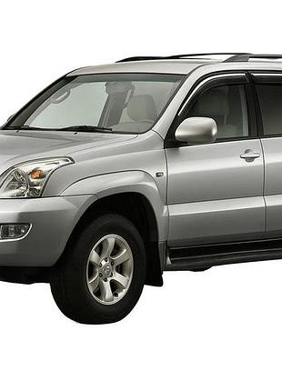 Вітровики з хромованим молдингом niken luxury (4 шт) для toyota land cruiser prado 120 2002-2009 рр