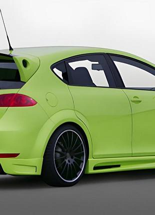Спойлер dpt v-2 (2009-2012, под покраску) для seat leon
