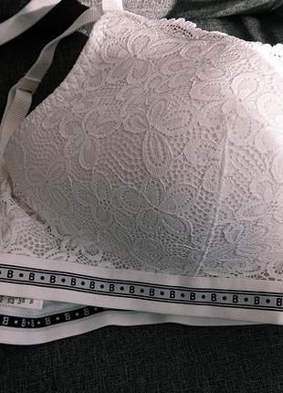 Белый кружевной бюстгальтер от marks &amp; spencer 38dd 5