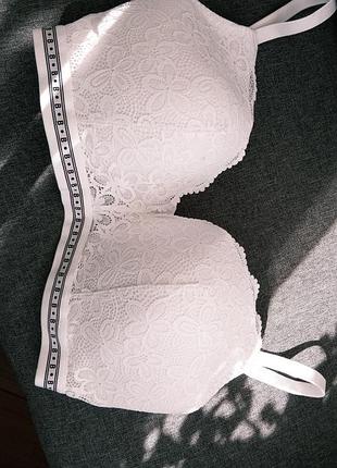 Белый кружевной бюстгальтер от marks &amp; spencer 38dd 2