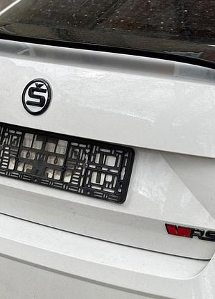 Спойлер dpt v-5 (черный глянец) для skoda octavia iii a7 2013-2019 гг