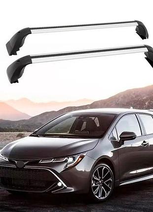 Поперечины багажника на интегрированные рейлинги oem (hb, 2 шт.) черный для toyota corolla 2019- гг