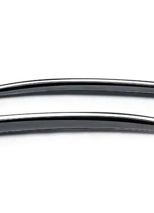 Задние ветровики liftback с хромированной молдингом (2 шт, niken) для skoda octavia iii a7 2013-2019 гг