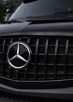Передняя решетка panamericana gt panamericana черная (2013-2018) для mercedes sprinter w906 2006–2018 гг