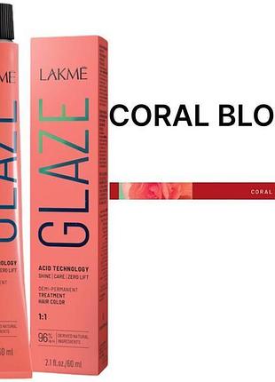 Краска для волос lakme полуперманентная кислотная технология glaze color acid technology coral bloom 60 мл