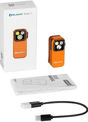 Фонарь olight oclip pro ц:orange 6