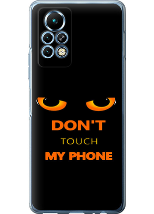 Чехол на infinix note 11 pro don't touch the phone из силикона fch_0156831