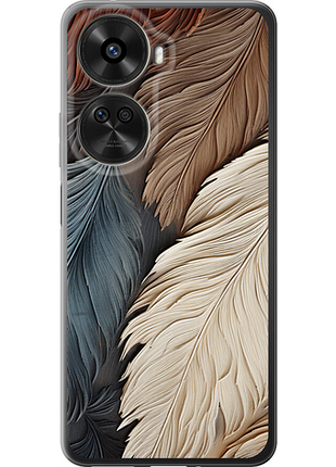 Чехол на huawei nova xiaomi 12 se / nova 11 se листья в стиле бохо из силикона fch_017