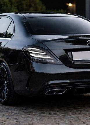 Задні ліхтарі blackedition v2 (2 шт) для mercedes c-сlass w205 2014-2021 рр
