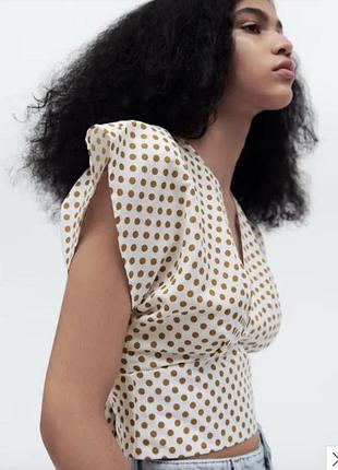 Блуза зз льоном zara