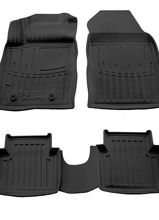 Резиновые коврики stingray 3d (2013-2023, 4 шт) для ford ecosport