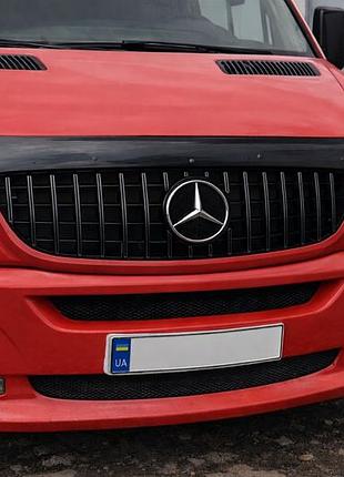 Передняя решетка gt panamericana черная (2006-2013) для mercedes sprinter w906 2006–2018 гг