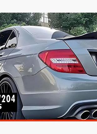 Спойлер dpt v-2 (черный глянец) для mercedes c-class w204 2007-2015 гг
