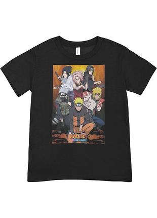 Футболка аниме наруто naruto чорна 19113